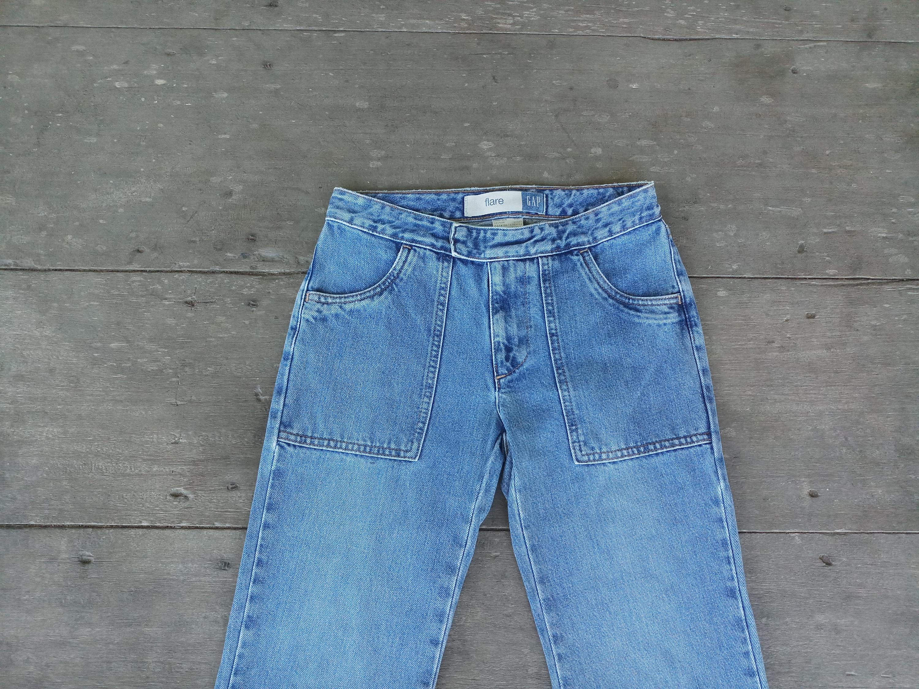 Jean évasé (flare) Femme GAP Taille 8 Regular Bleu Denim - Occasion Très Bon état