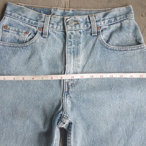 Faded jeans,vintage levis 550 size 7 JR W26 W27 L31.5 ,levis for women ,cool,levis Denim, retro,hipster image 4