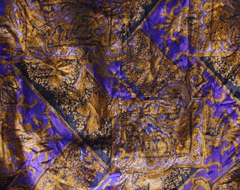 Vintage 80s Colin Harvey Bomber Jacket: Multi Pattern Viscose