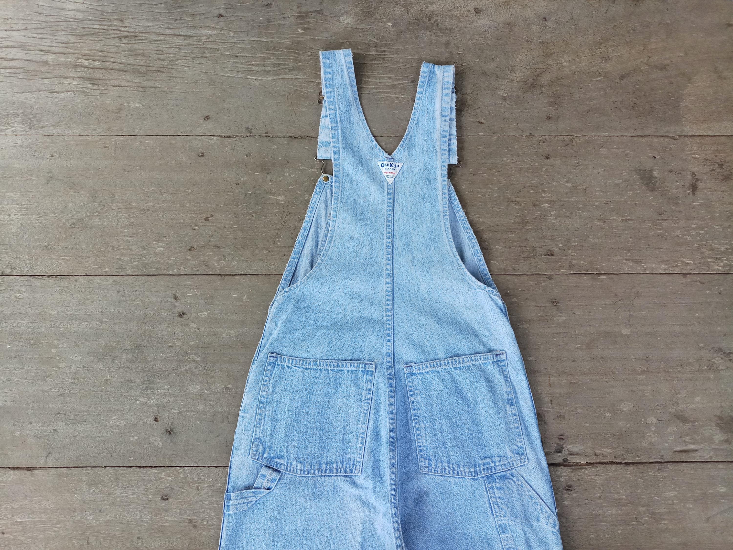 Vintage 60s 70s Oshkosh Denim Overalls XS: W29 L28 Made in USA
