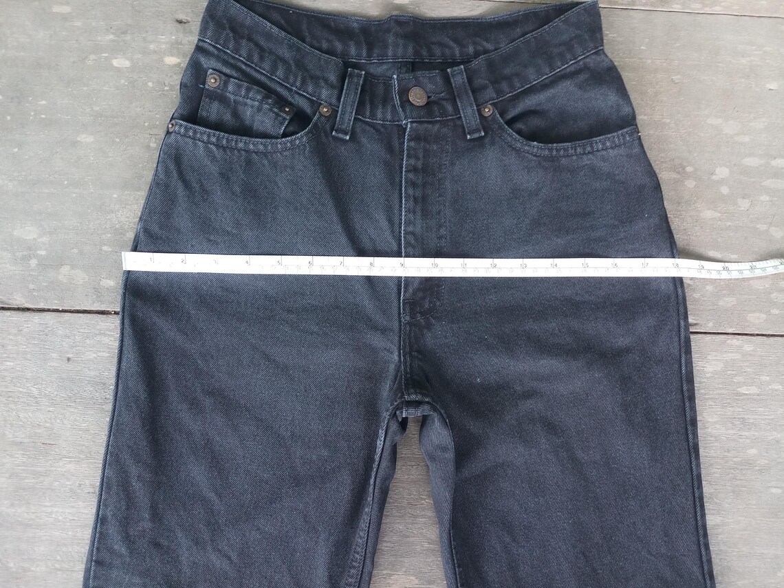 Vintage Black Levis 512 Slim Fit Jeans: W27 L30,canada made, photo 4 of 5