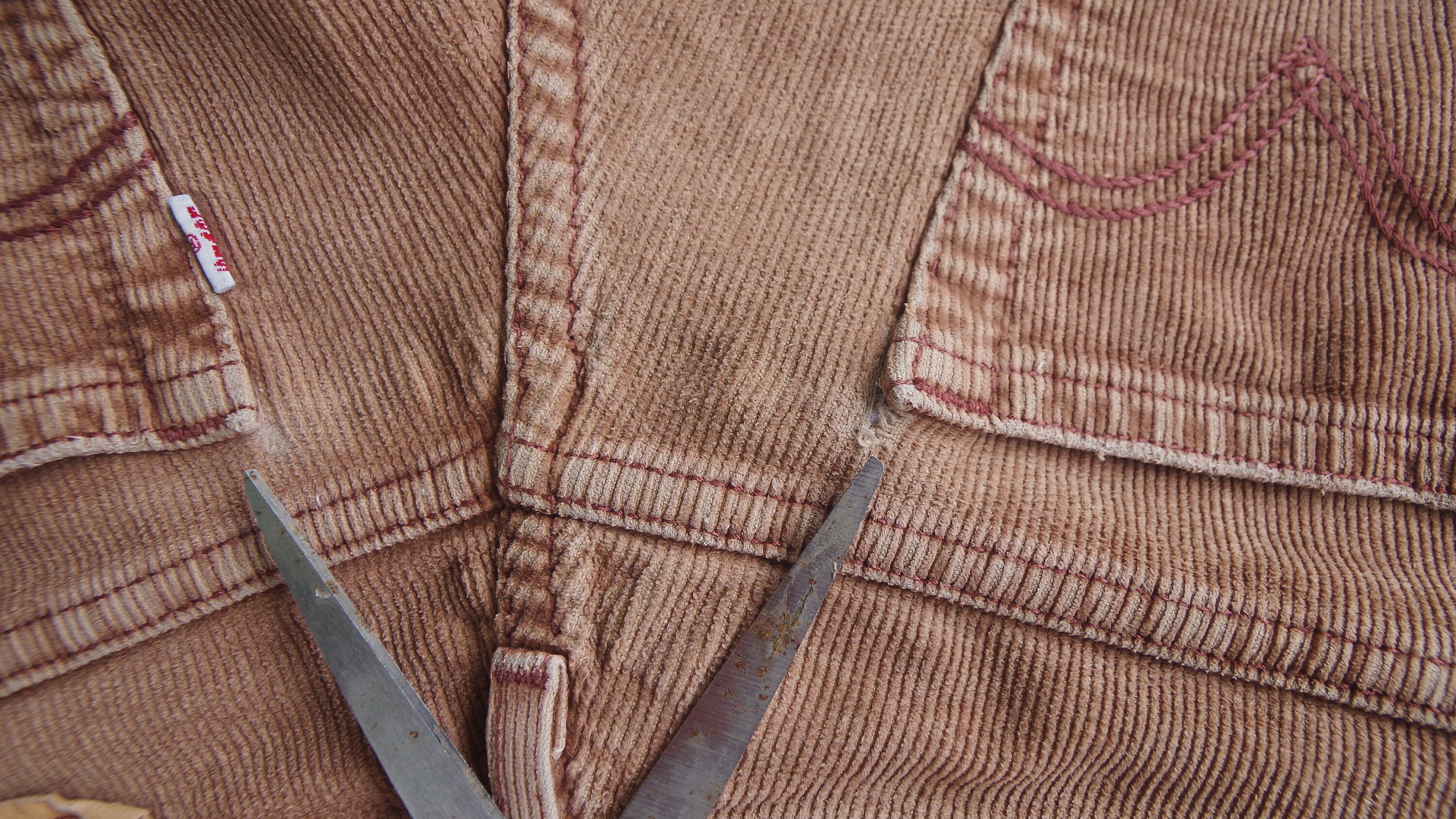 70s 80s USA製 Levis コーデュロイ ボアベスト L ブラウン
