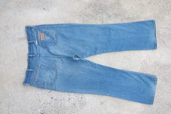 faded jeans vintage 60s 70s wrangler W39 W40,wran… - image 5