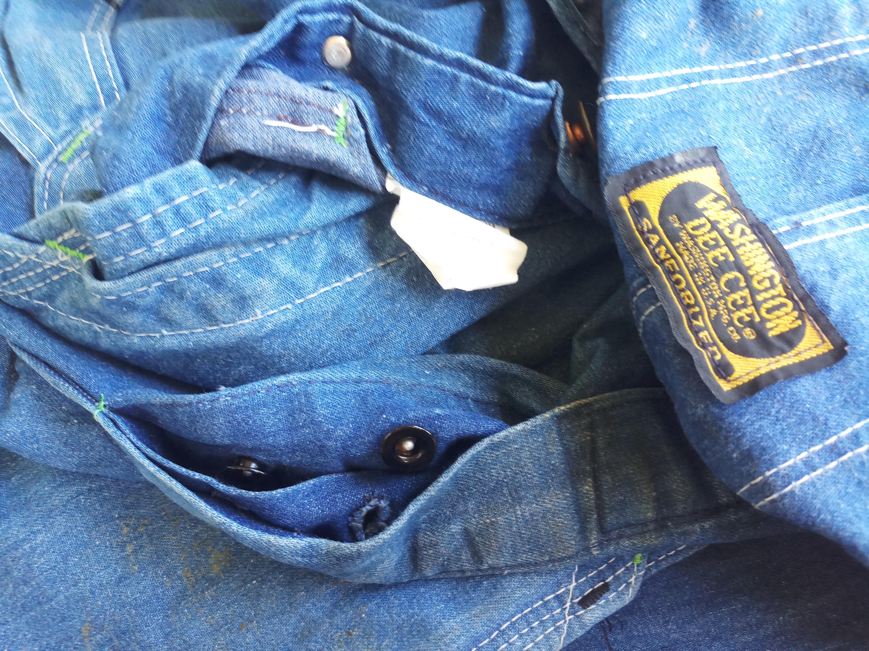 Vintage 60s Washington Dee Cee Denim Overalls: Sanforized Bib