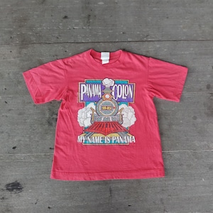 Vintage 1995 Red Panama Colon T Shirt  size XS-S ,My name is Panama, retro