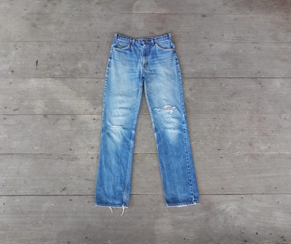 80s vintage levi's 505 デニム ジーンズ フェード 古着 ヴィンテージ リーバイス 505 ジーンズ：80年代風フェードデニム