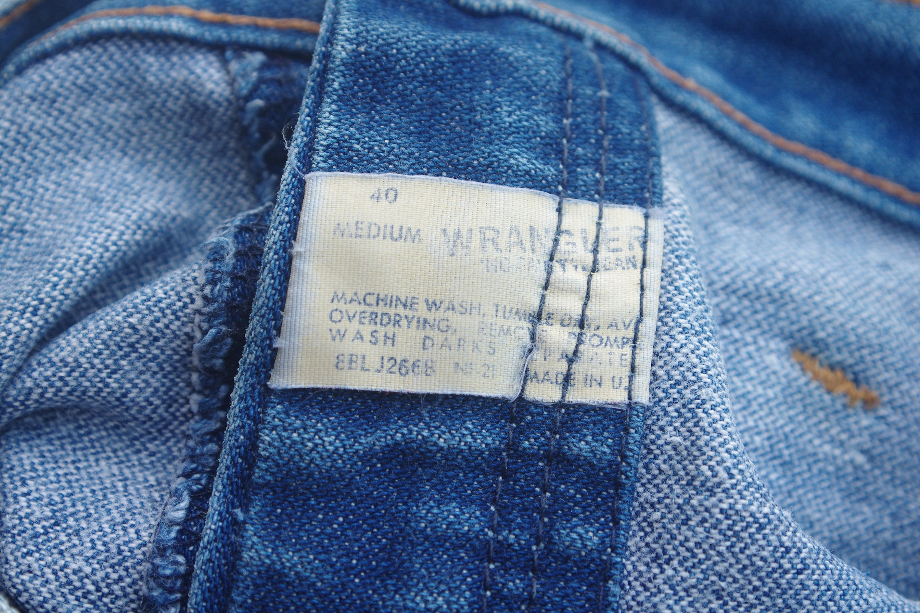 Faded Jeans Vintage 60s 70s Wrangler W39 W40wrangler Blue - Etsy