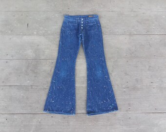 Vintage 70s Levis 684 Orange Tab Bell Bottom Jeans - W26 L31