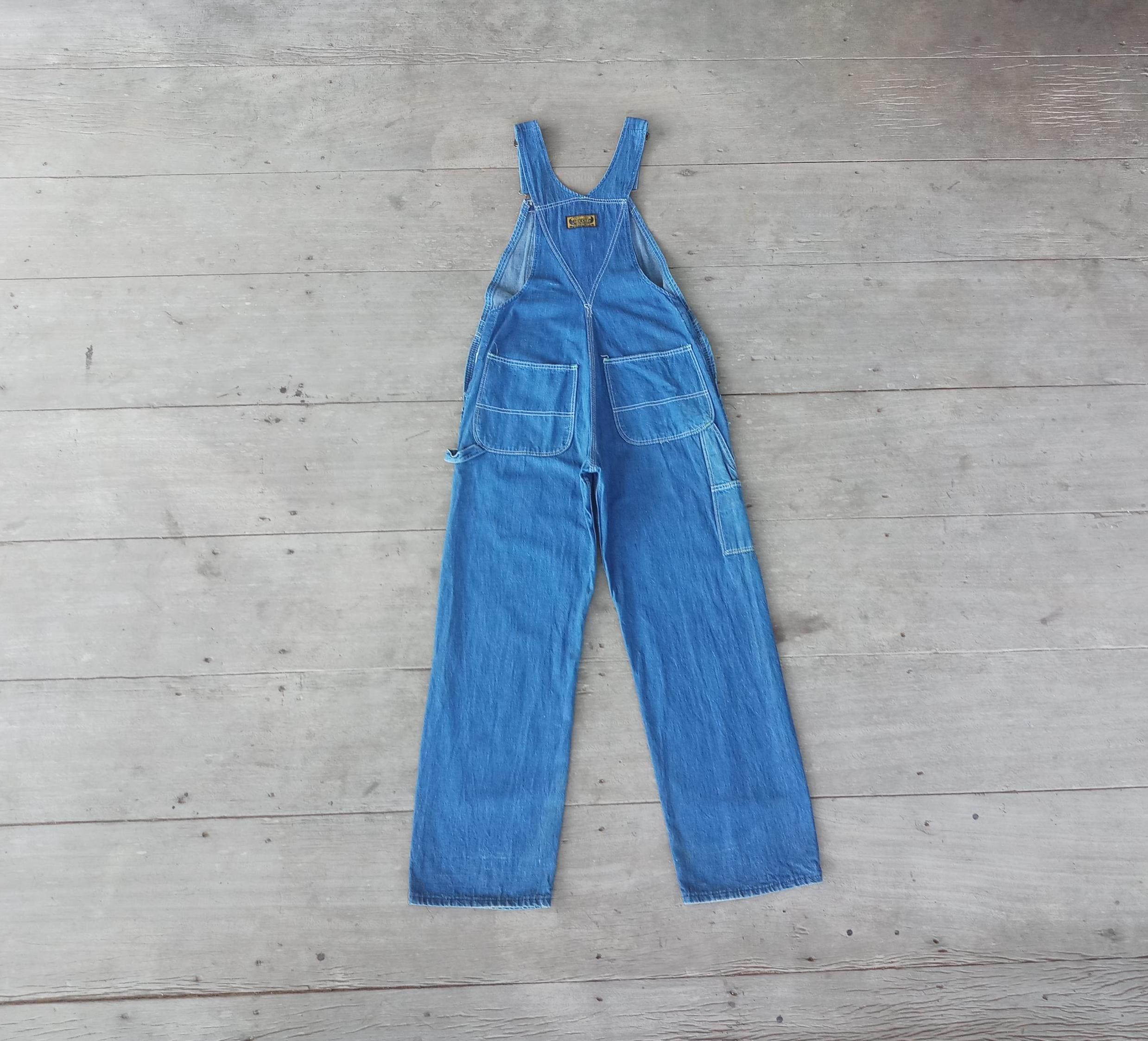 Vintage 60s Washington Dee Cee Denim Overalls: Sanforized Bib