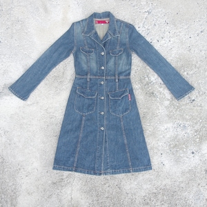 Perfect ,Vintage Guess jeans dress size S ,Guess jeans,Blue jeans,Guess dress,cool,retro,hipster,Guess made in usa