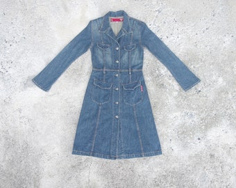 Vintage Guess Denim Dress: Made in USA, Size S