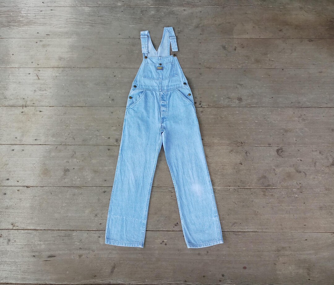 Vintage 60s 70s Oshkosh Denim Overalls XS: W29 L28 Made in USA
