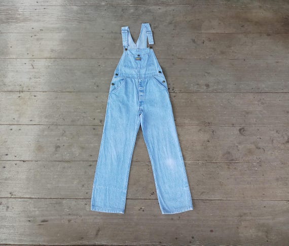 Vintage 60s 70s Oshkosh Denim Overalls XS: W29 L28 Made in USA