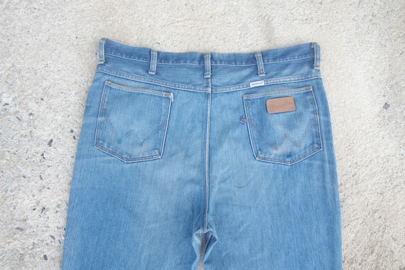 faded jeans vintage 60s 70s wrangler W39 W40,wran… - image 6