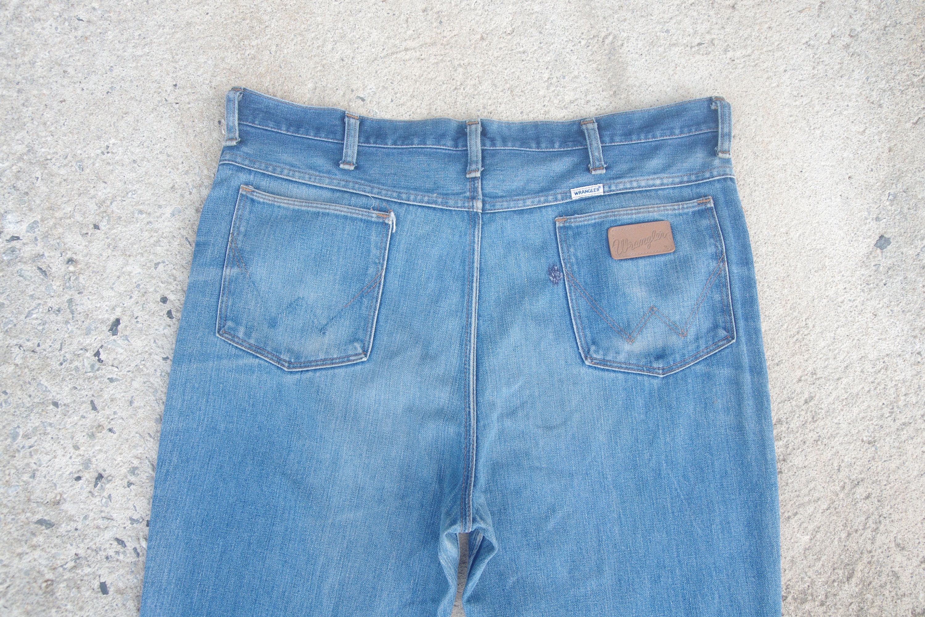 Faded Jeans Vintage 60s 70s Wrangler W39 W40wrangler Blue - Etsy