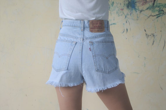 Faded Jeans Vintage Levis 551 Levis Shorts W29 W30levis Cut | Etsy