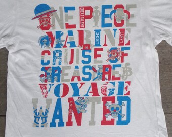 Y2K ,Vintage One Piece T- Shirt size S-M ,Thin T-shirt,made in japan