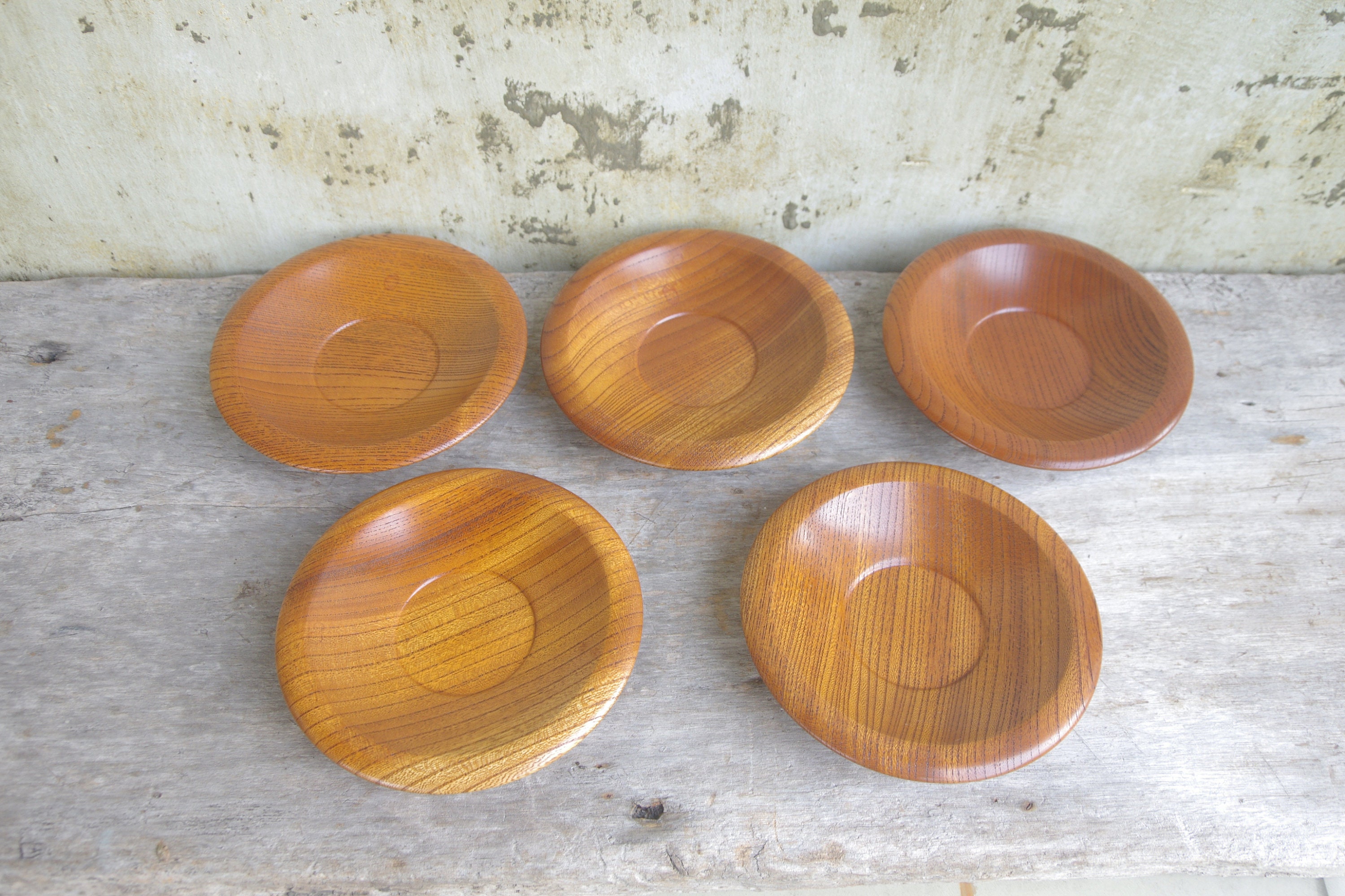 木製茶托（ちゃたく）5枚セット - Etsy 日本