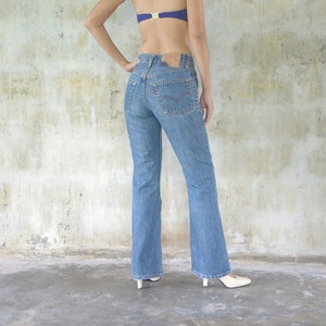 Ripped ,vintage levis 517  boot cut W25 W25.5 L29,Levis for women ,hippie Jeans,cool,retro,hipster