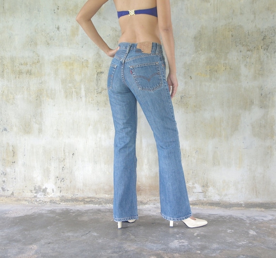 Ripped vintage Levis 517 Boot Cut W25  L29levis for - Etsy