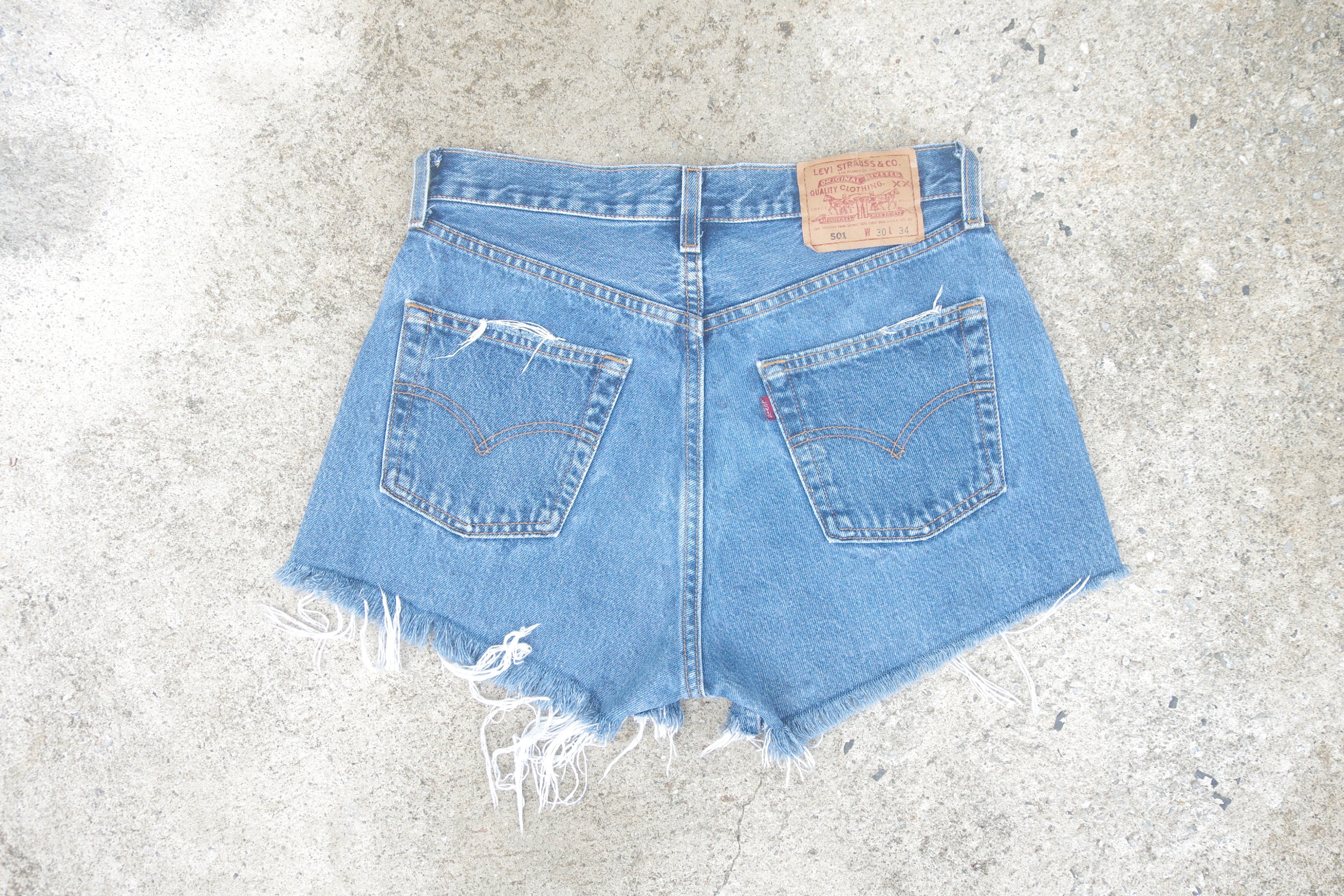 Faded Jeans Levis 501 Cut off W27 W28 Levis for Womenjeans - Etsy