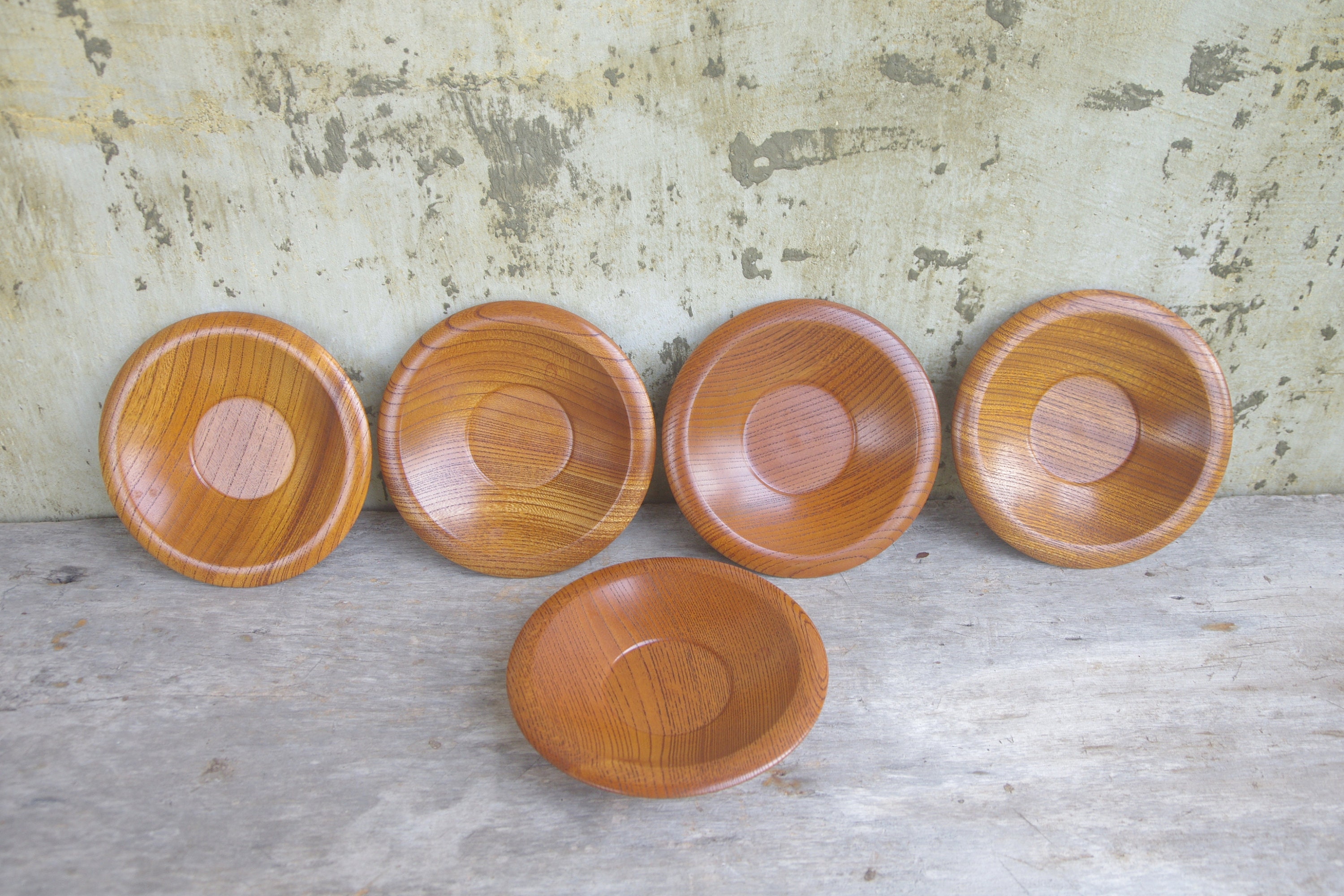 木製茶托（ちゃたく）5枚セット - Etsy 日本