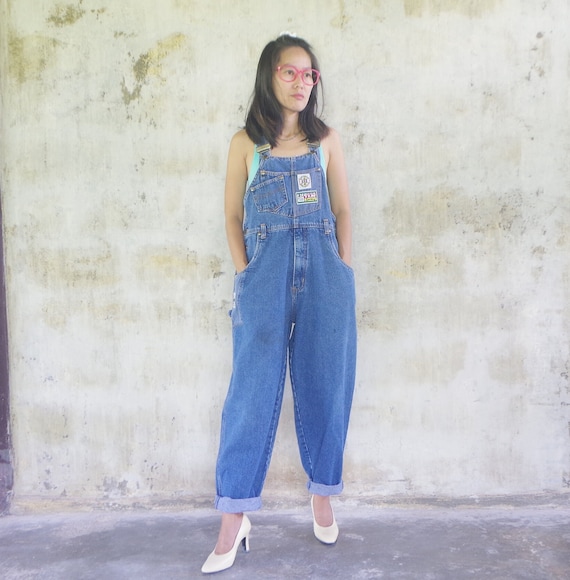 Tuta danim ACE vintage allentata taglia S W33 tuta da donna tuta