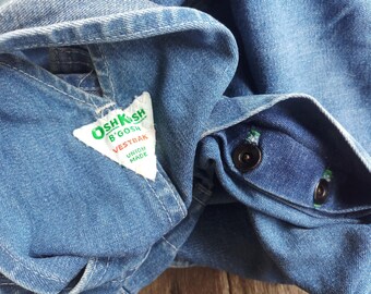 Vintage 60s Oshkosh Denim Overalls: Union Made Sanforized XS - Etsy