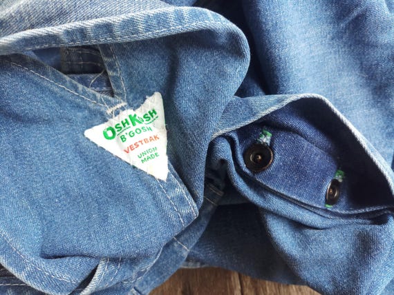 Vintage 60s Oshkosh Denim Overalls: Union Made Sanforized XS - Etsy