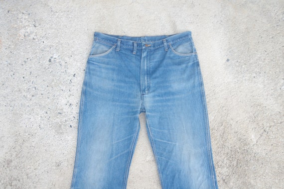 faded jeans vintage 60s 70s wrangler W39 W40,wran… - image 1