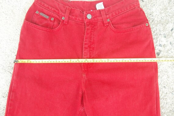 Beautiful ,Vintage 80s 90s, Calvin Klein red jean… - image 5