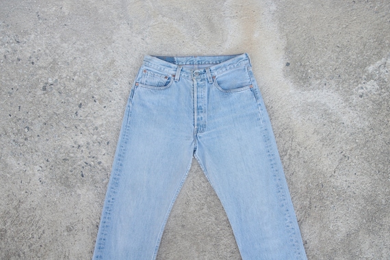 Faded jeans ,Vintage levis 501 W30 L32,levis for