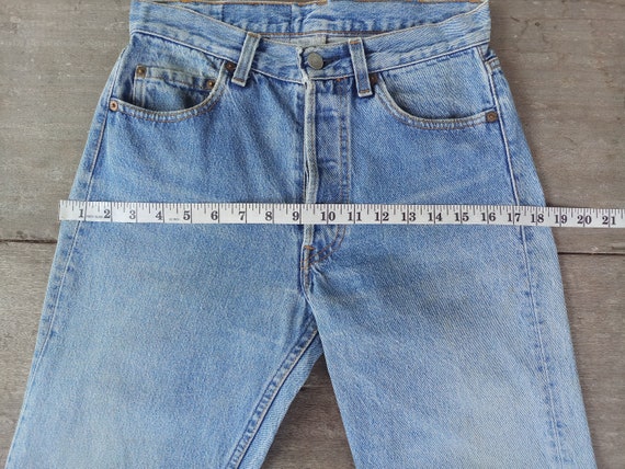 Beautiful,Faded jeans ,Vintage 80s levis 501xx W2… - image 3