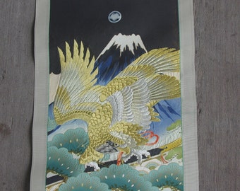 掛け軸　雄鷹図　古美術　絵画 587a1bb298835.JPG