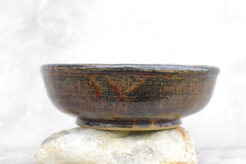 Pottery shallow bowlearthenware shallow bowlpottery clay Etsy