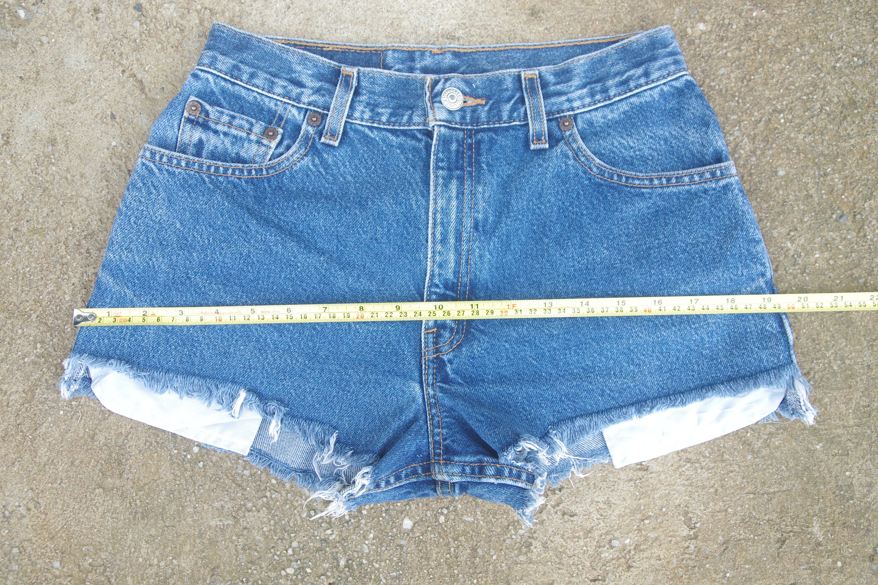 Vintage Levis Shorts 550 W27 W28blue Jeanslevis Cut Offsexy Etsy