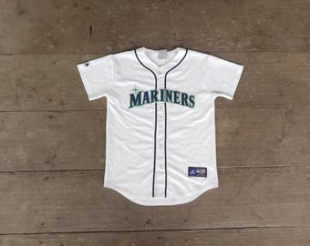 Vintage Seattle Mariners Jersey: Majestic Baseball Shirt, Size S