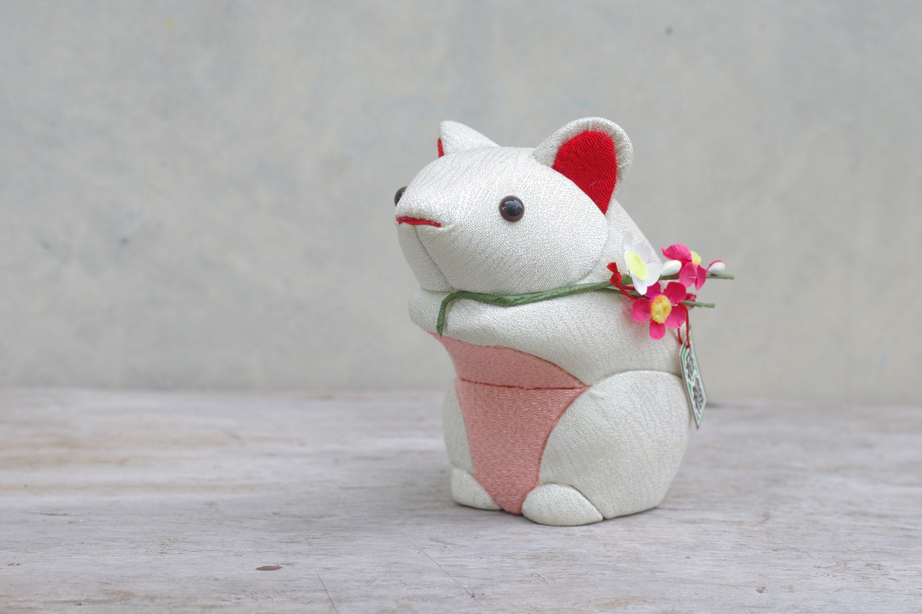 木目込みねずみ人形：銀鈴、日本の動物装飾 - Etsy 日本