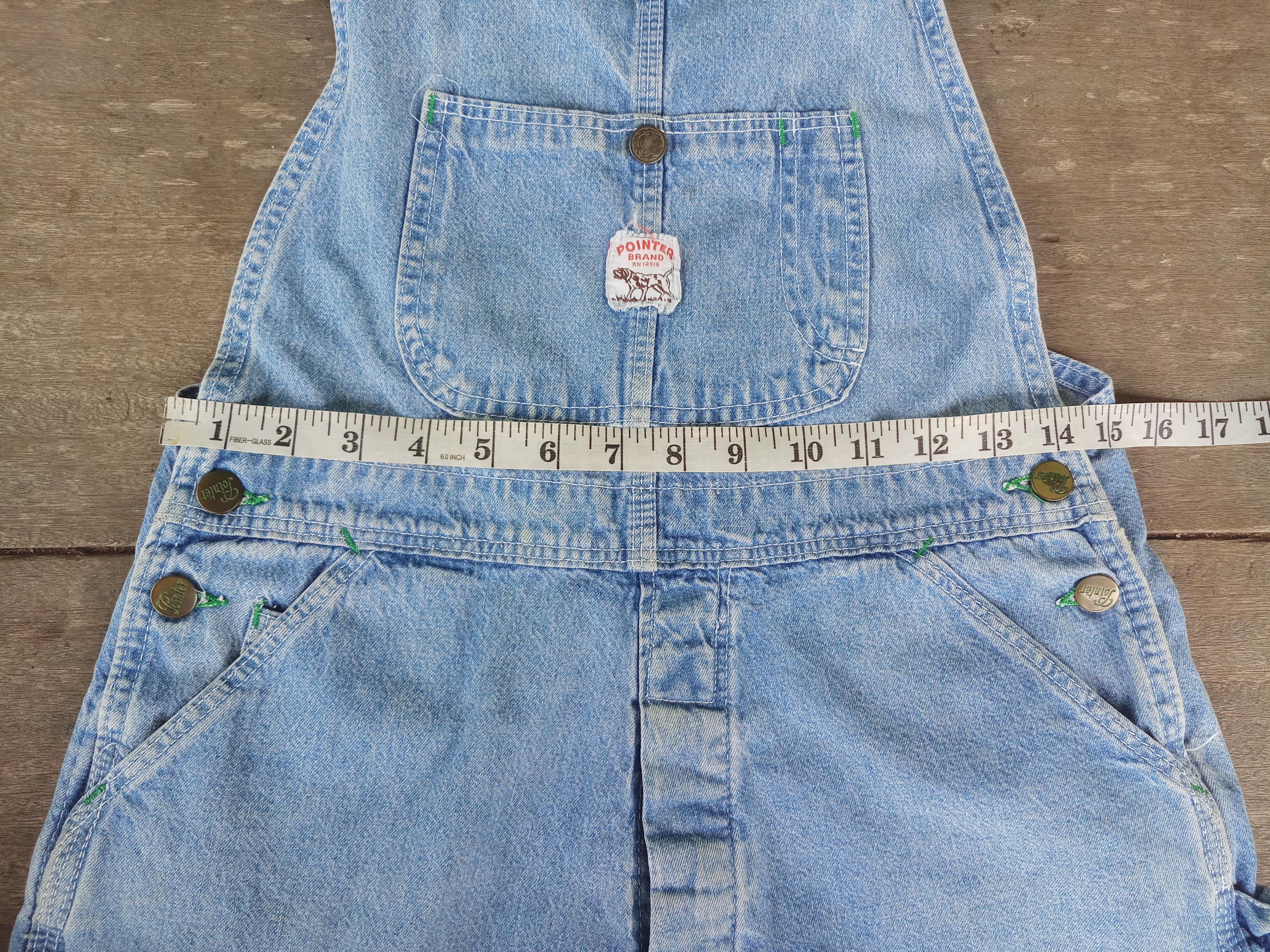 70s Pointer Brand デニムオールインワン USA製 Sサイズ相当 Vintage 70s Pointer Brand Denim Overalls Shorts: Size XS-S W30 - Etsy