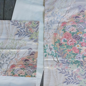 Beautiful ,Vintage Obi Belt Chrysanthemum pattern, silk Fukuro Obi,Vintage Kimono Accessory ,Belt,antique japanese