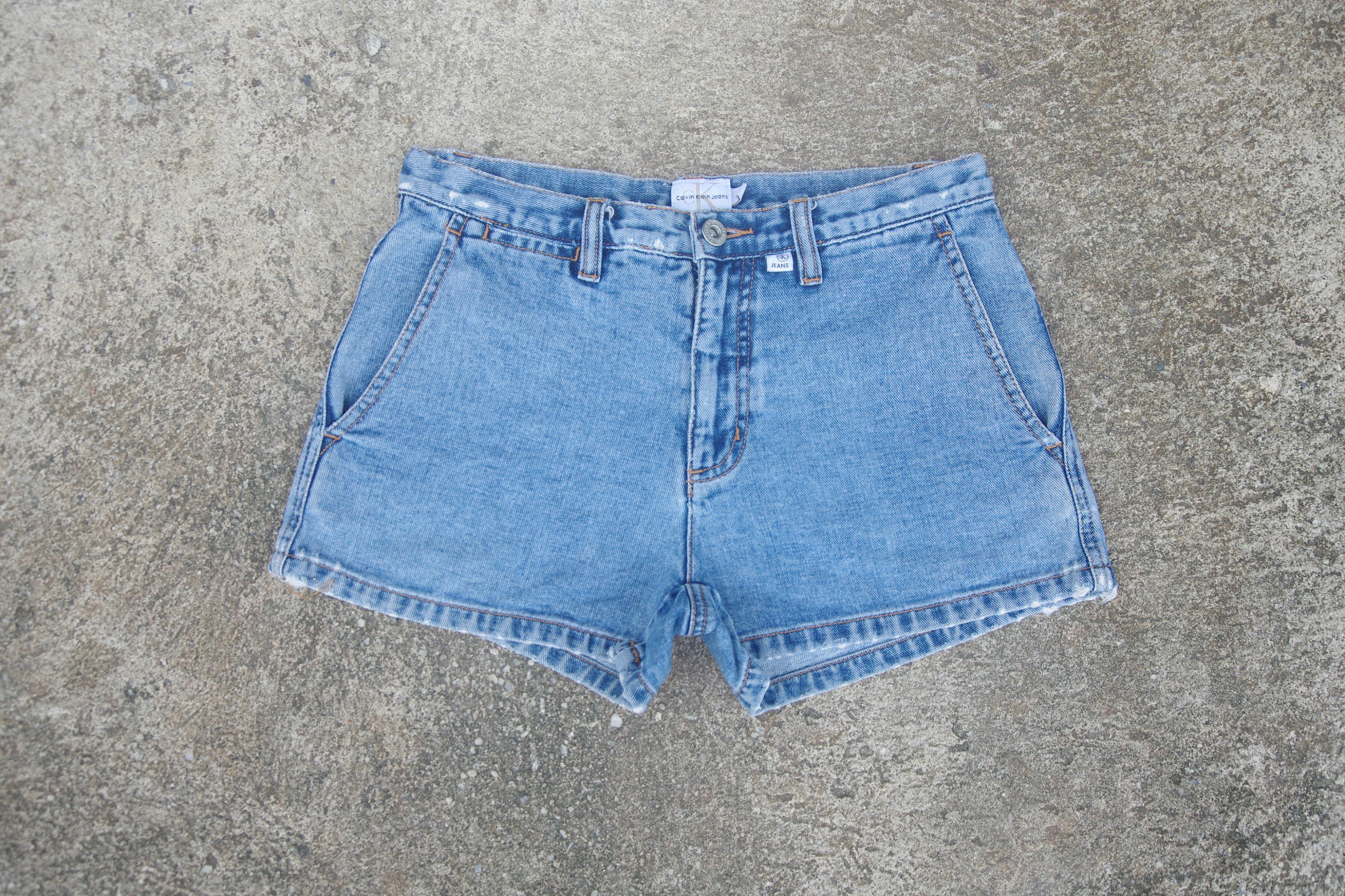 Faded Jeansvintage 90s Calvin Klein Jean Shorts Size 1 Low - Etsy