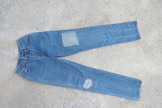 Vintage 80s ,levis 505 Blue Jeans W24 W25 ,for wo… - image 2