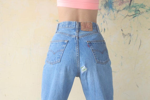 Faded vintage levis 501 Blue Jeans W26 Vintage Le
