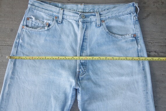 Faded jeans, Vintage levis 501 W32 W33 L31.5 ,lev… - image 4