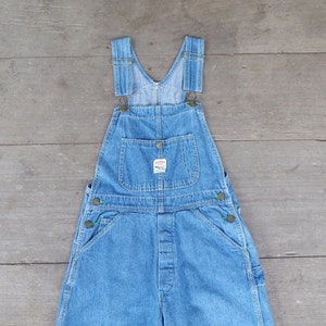 Vintage Pointer Brand Low Back Bib Overalls Blue USA Made Men's 28x30