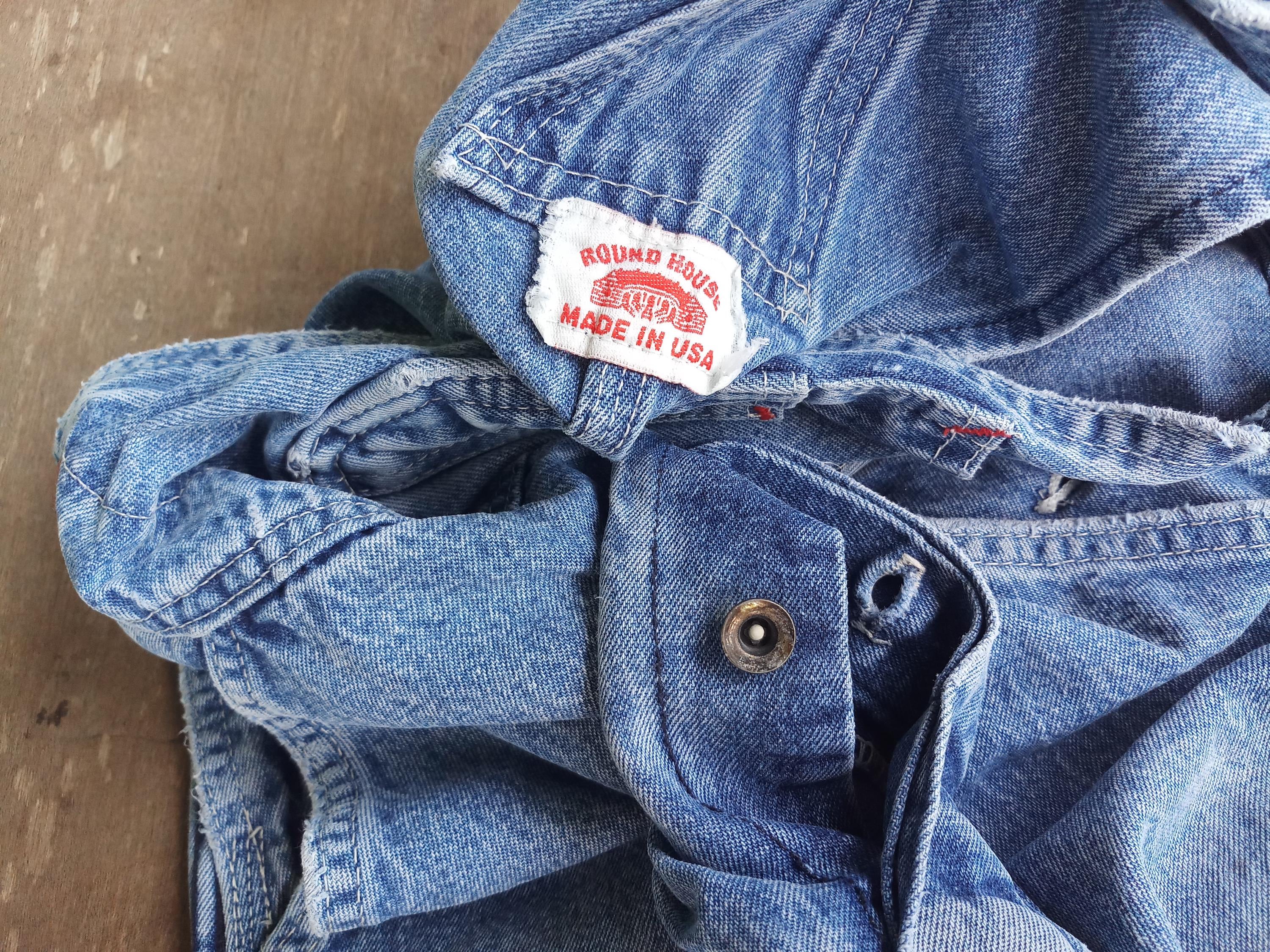 50s ROUND HOUSE オーバーオール Vintage Round House Overalls: 1950s-60s Denim Bib, XS-S W29 - Etsy