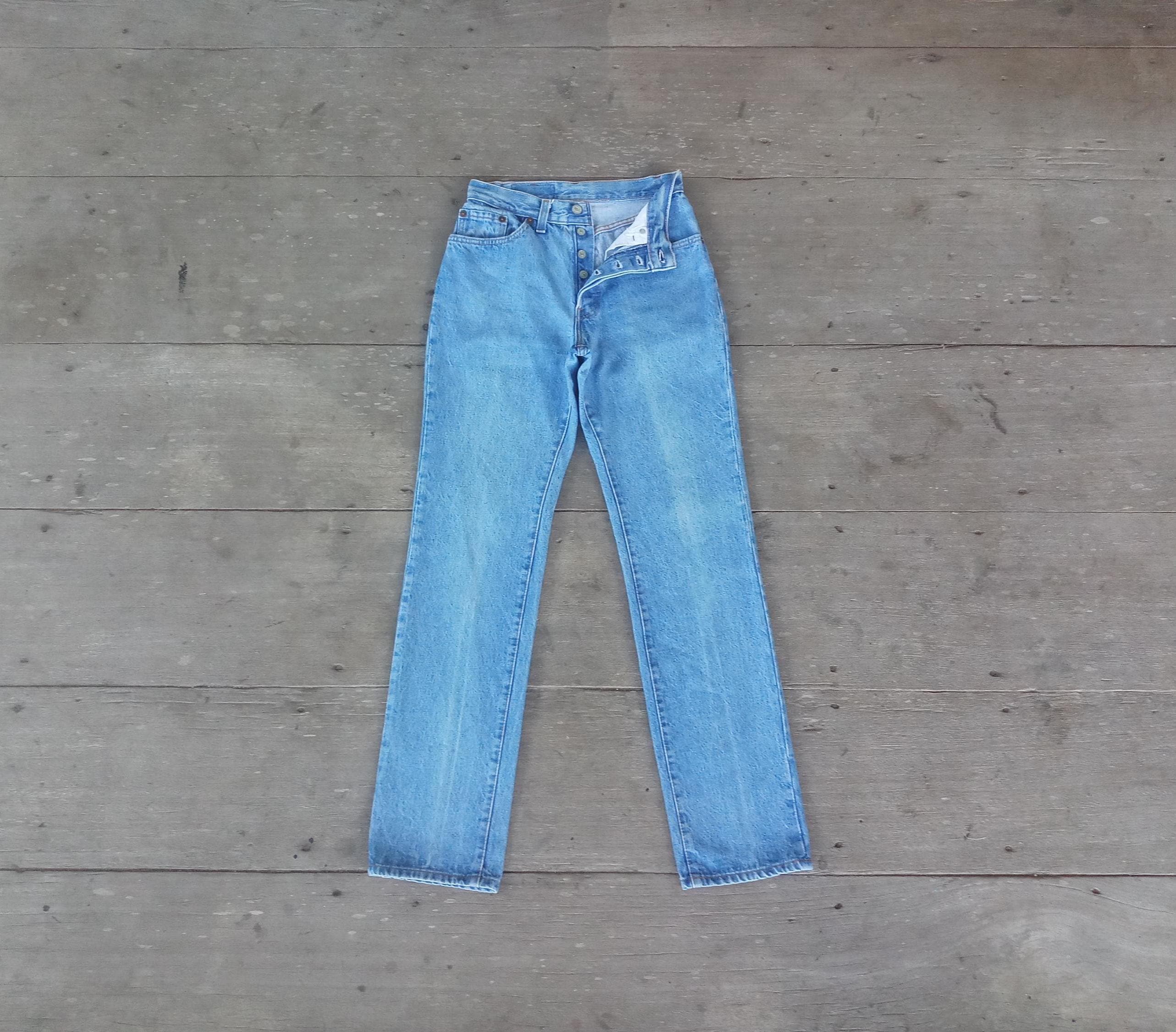 Vintage 70s Levis 501 Jeans W26 L31: Faded Denim, Made in USA - Etsy