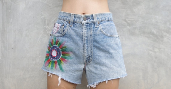 levis 505 shorts womens