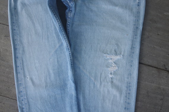 Faded jeans, Vintage levis 501 W32 W33 L31.5 ,lev… - image 6