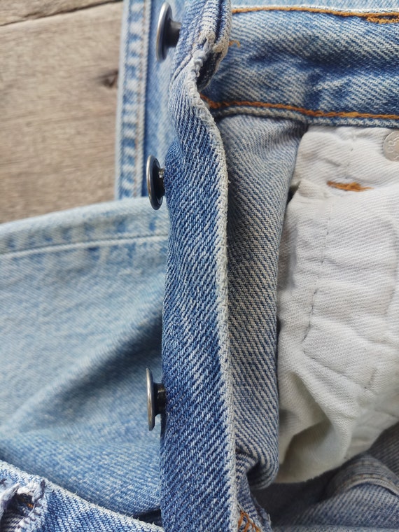 Beautiful,Faded jeans ,Vintage 80s levis 501xx W2… - image 8